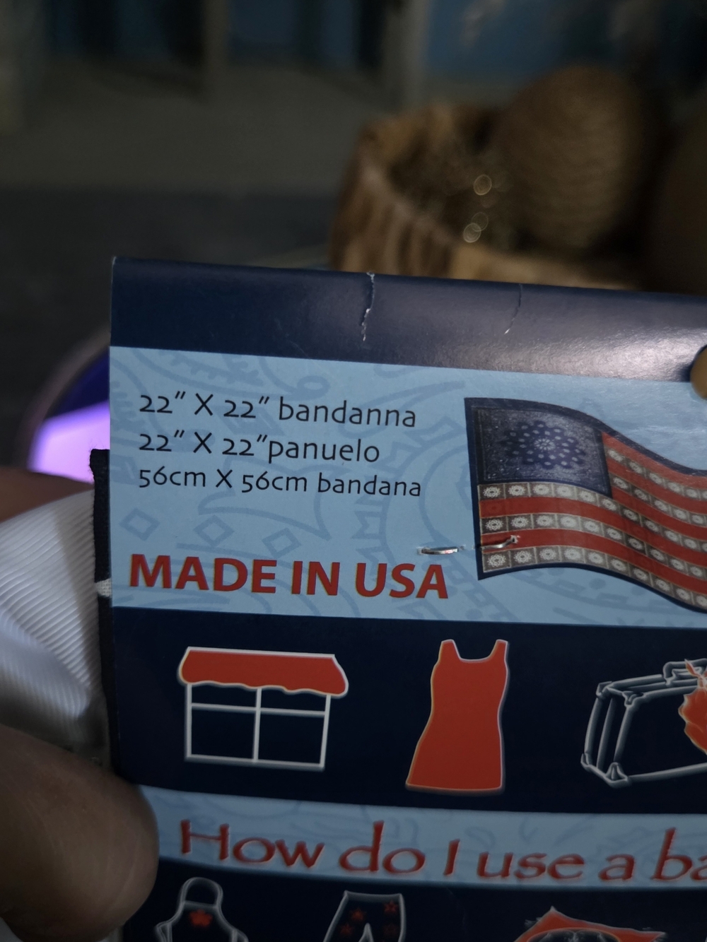 Patriotic Light Up LED Bow + USA Flag Bandanna - Picture 14 of 16